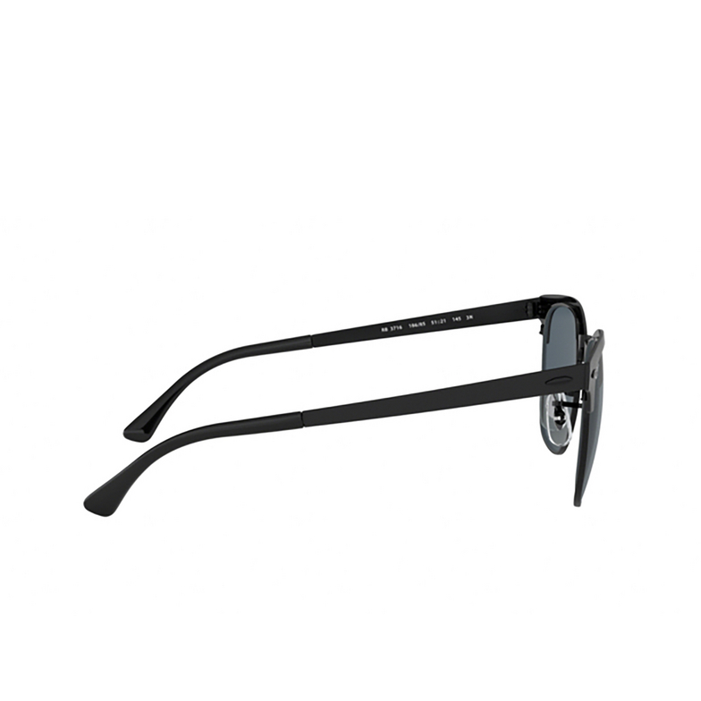 Ray-Ban CLUBMASTER METAL Sunglasses 186/R5 matte black on black - 3/4