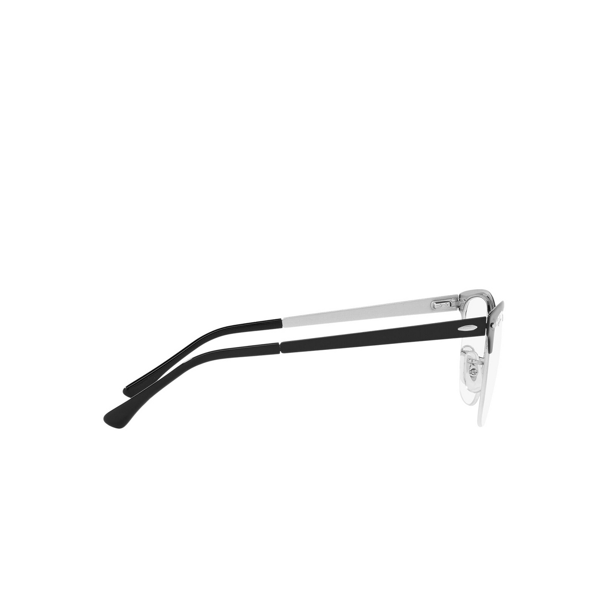Ray-Ban CLUBMASTER METAL Eyeglasses 2861 Black on Silver - product thumbnail 3/4