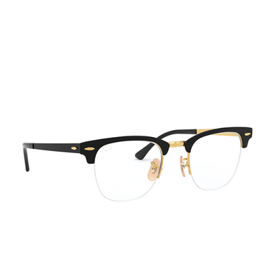 Ray-Ban CLUBMASTER METAL Eyeglasses 2890 black on arista - three-quarters view