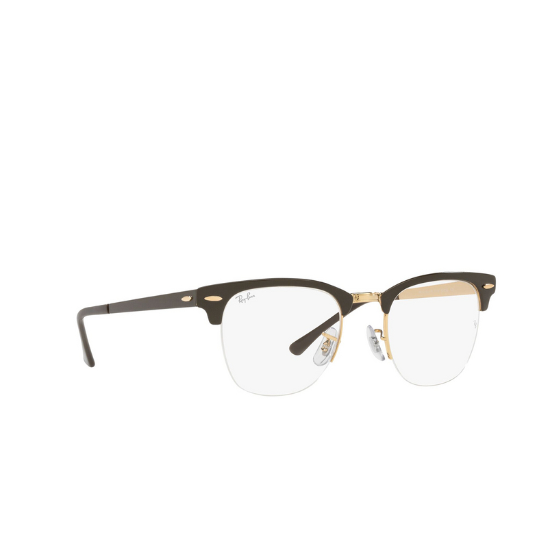 Lunettes de vue Ray-Ban CLUBMASTER METAL 3116 brown on legend gold - 2/4