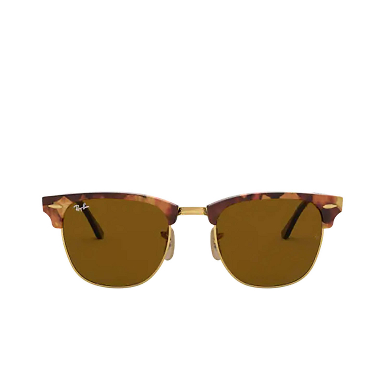 Lunettes de soleil Ray-Ban CLUBMASTER 1160 spotted brown havana - 1/4