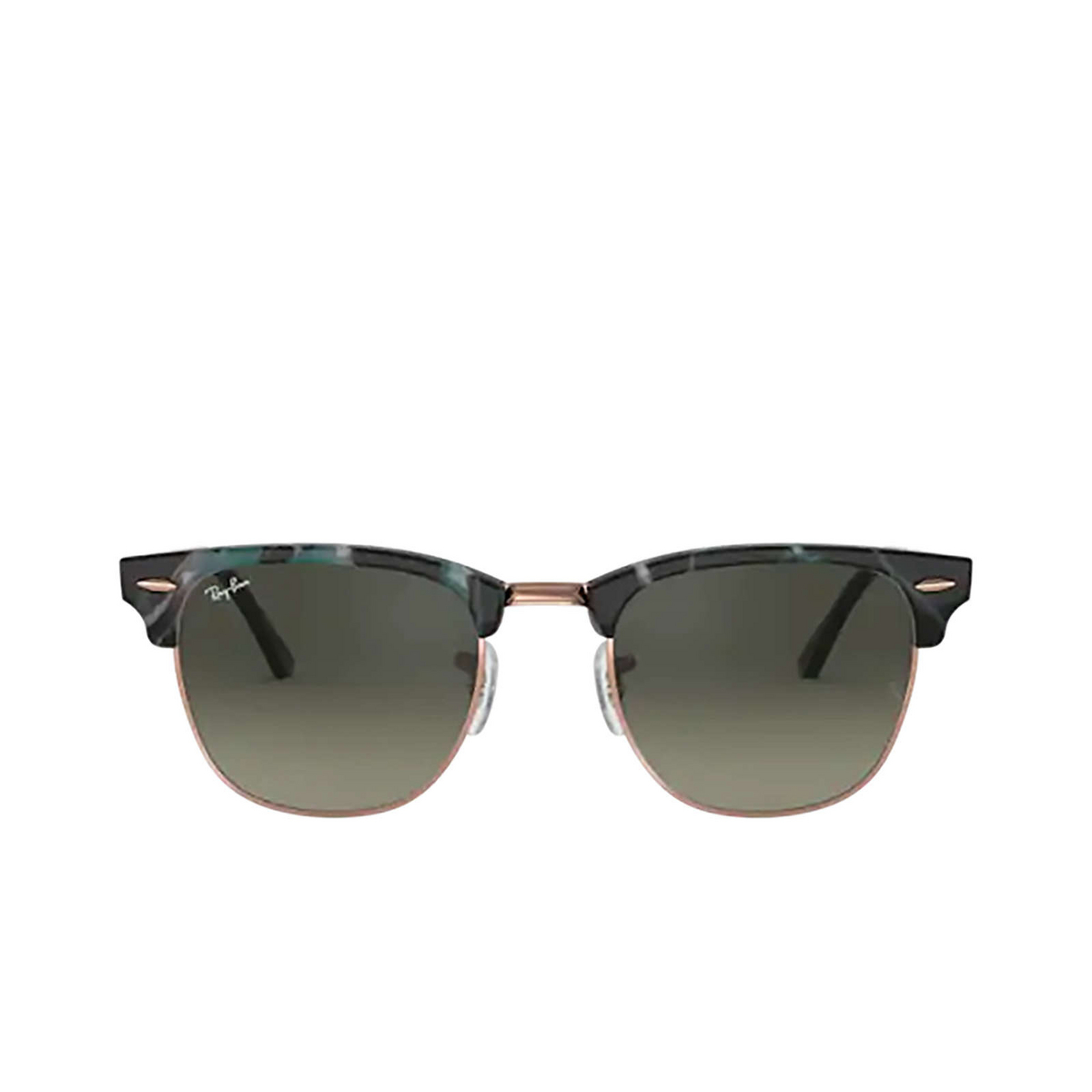 Ray-Ban CLUBMASTER Sunglasses 125571 Spotted Grey / Green - front view