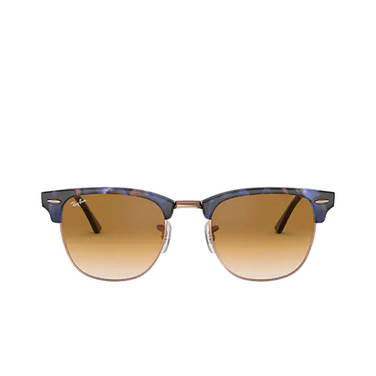 Ray-Ban CLUBMASTER Sunglasses 125651 spotted brown / blue - front view