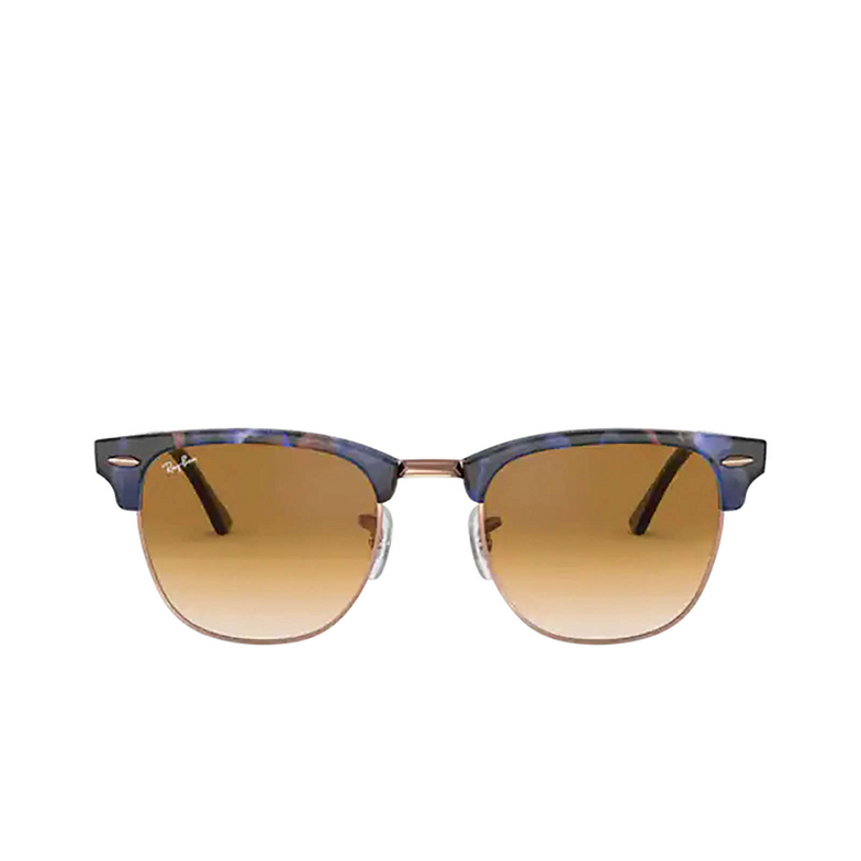 Lunettes de soleil Ray-Ban CLUBMASTER 125651 spotted brown / blue - 1/4