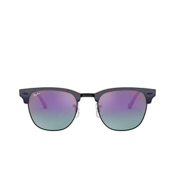 Ray-Ban® Square Sunglasses: RB3016 Clubmaster color 1278T6 Blue On Red Havana 