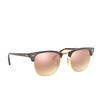 Ray-Ban CLUBMASTER Sunglasses 990/7O shiny red / havana - product thumbnail 2/4