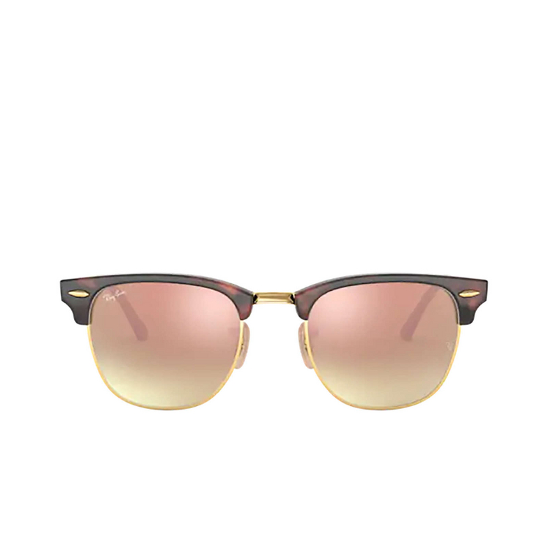 Ray-Ban CLUBMASTER Sunglasses 990/7O shiny red / havana - 1/4