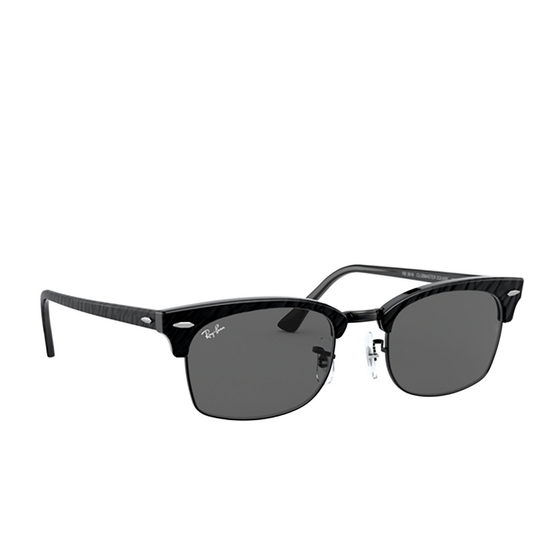 Ray-Ban CLUBMASTER SQUARE Sunglasses 1305B1 wrinkled black on black - 2/4