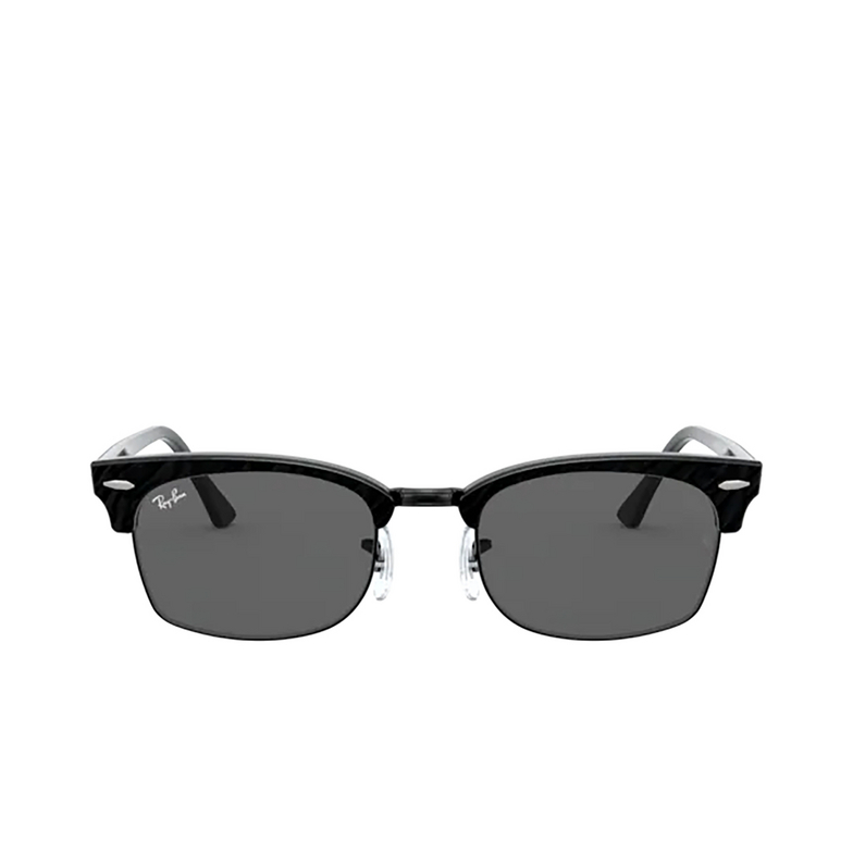 Ray-Ban CLUBMASTER SQUARE Sunglasses 1305B1 wrinkled black on black - 1/4
