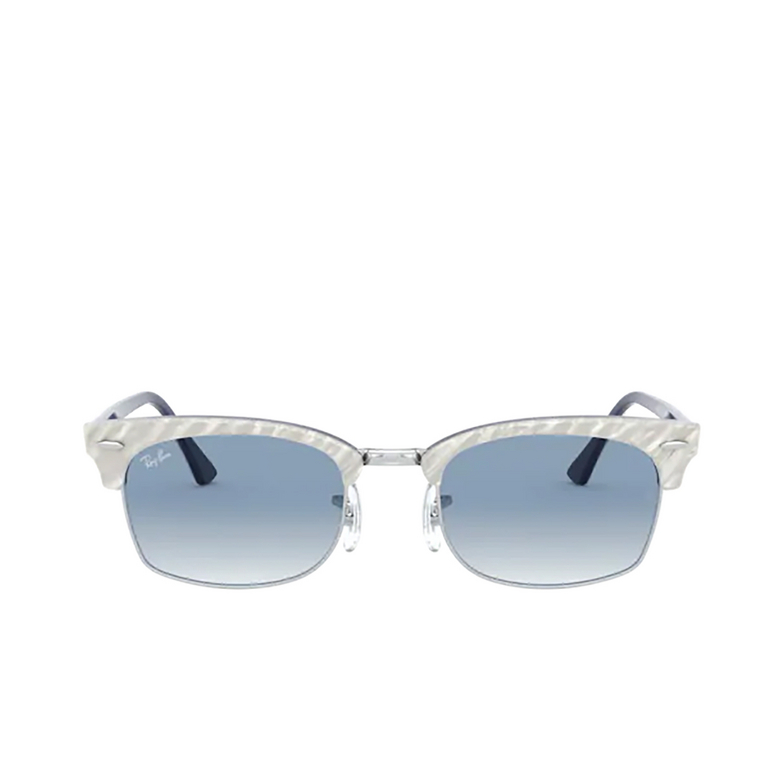 Occhiali da sole Ray-Ban CLUBMASTER SQUARE 13113F light grey wrinkled on blue - 1/4