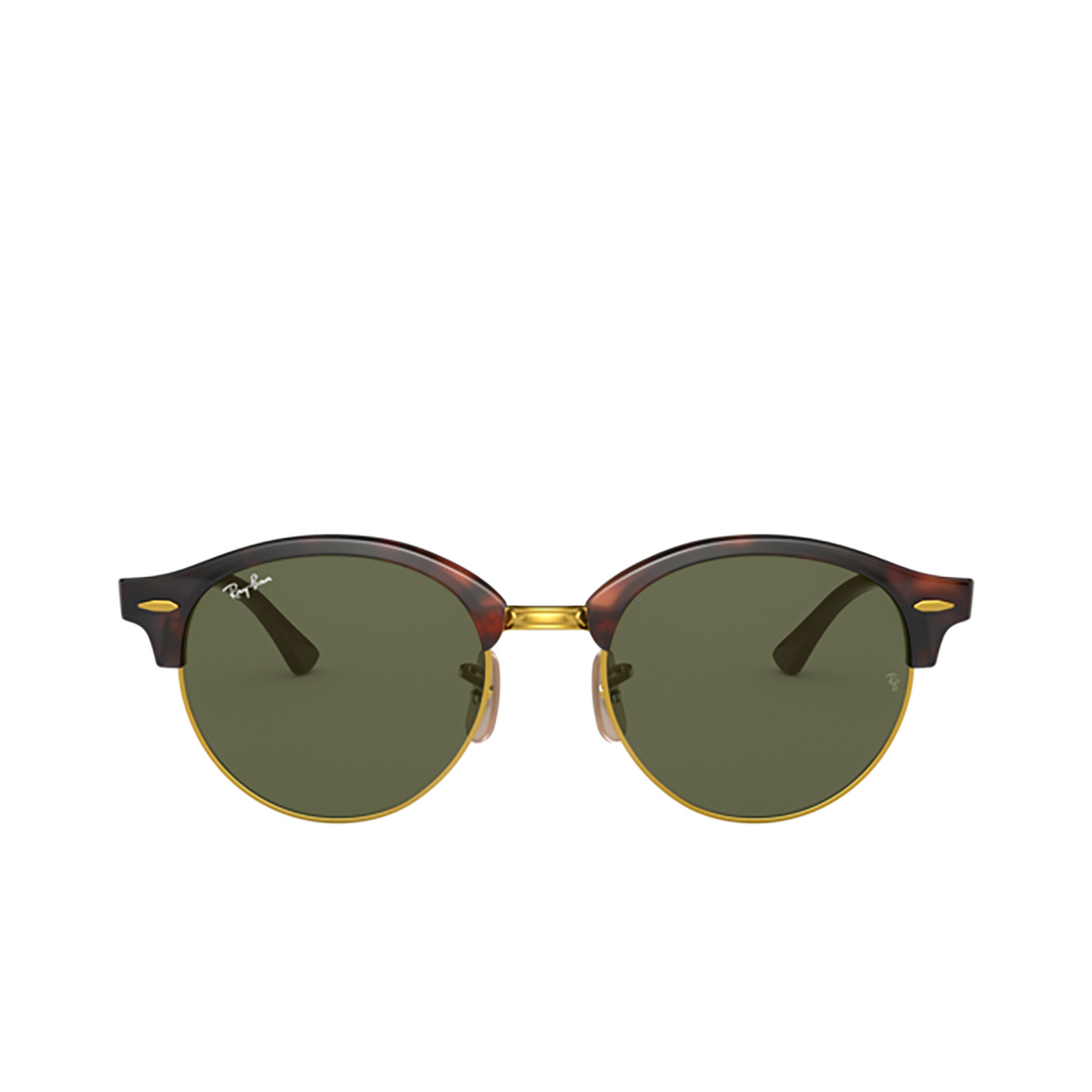 Ray-Ban CLUBROUND Sunglasses 990 RED HAVANA - front view