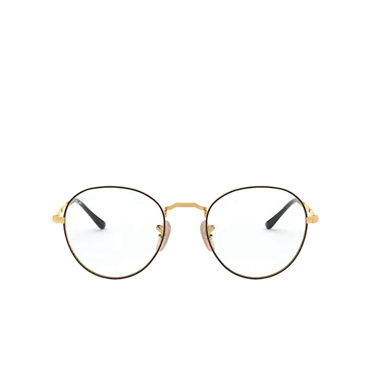Ray-Ban DAVID Eyeglasses 2946 Gold On Top Black - front view