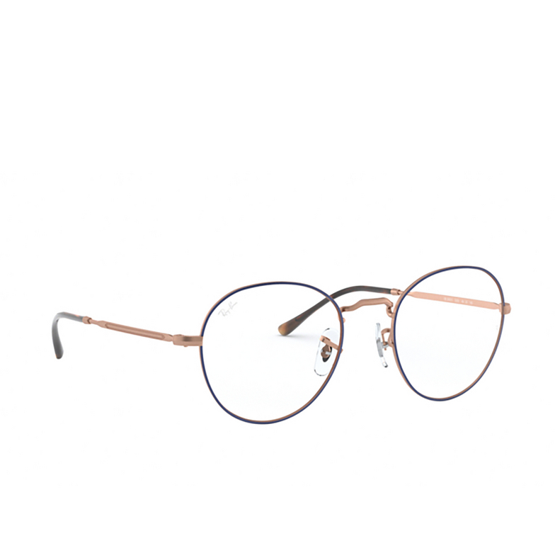 Ray-Ban DAVID Eyeglasses 3035 top blue on matte copper  - 2/4