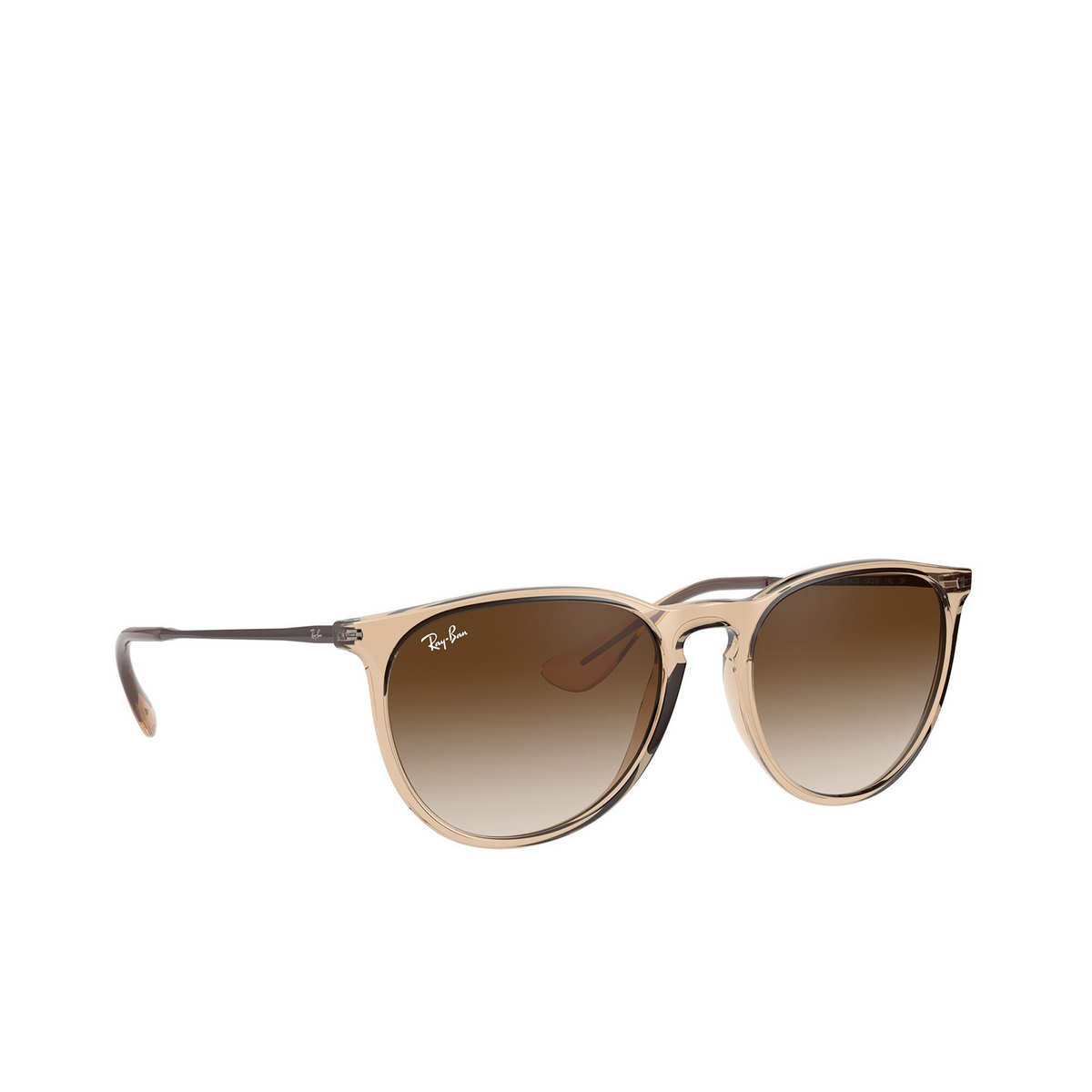Ray-Ban ERIKA Sunglasses 651413 TRANSPARENT LIGHT BROWN - three-quarters view