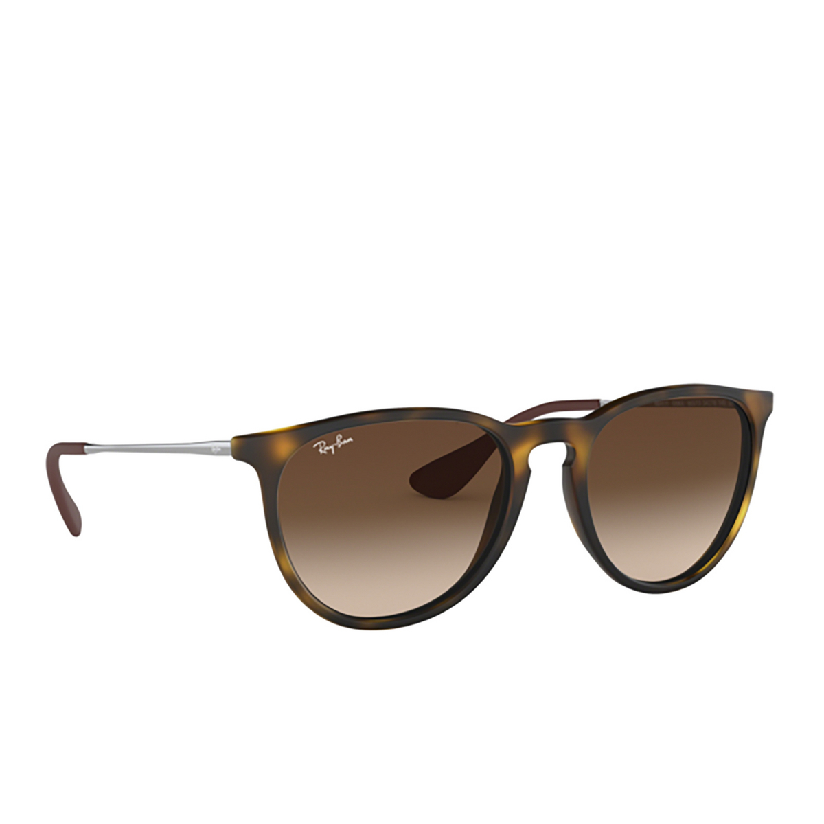 Ray-Ban ERIKA Sunglasses 865/13 RUBBER HAVANA - three-quarters view