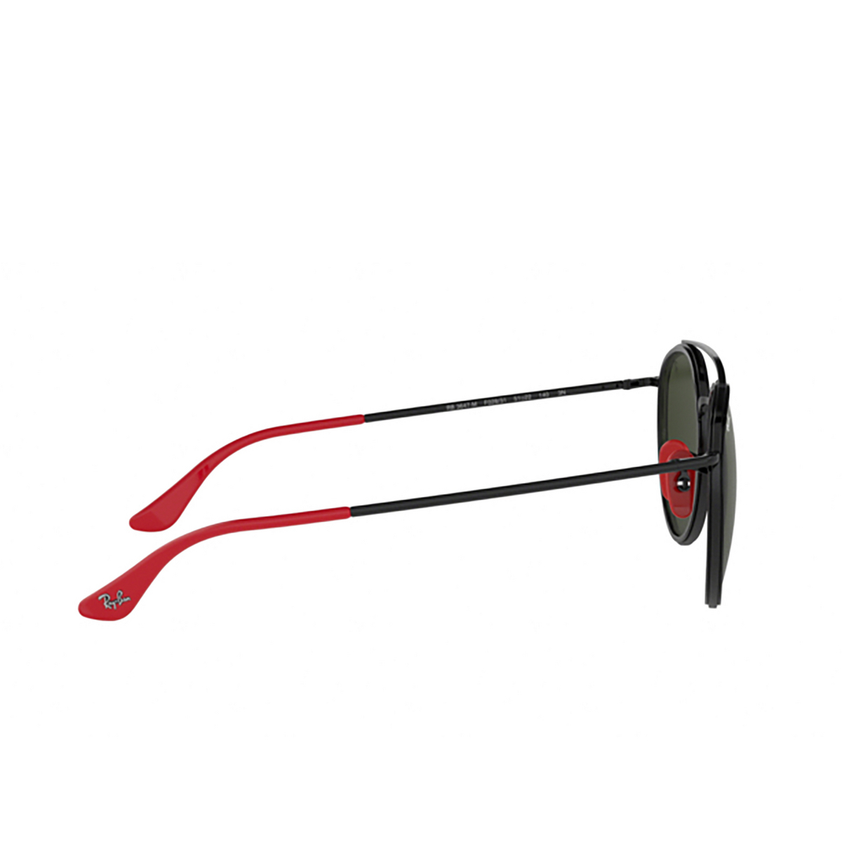 Ray-Ban® Round Sunglasses: Ferrari RB3647M color Black F02831 - product thumbnail 3/3.