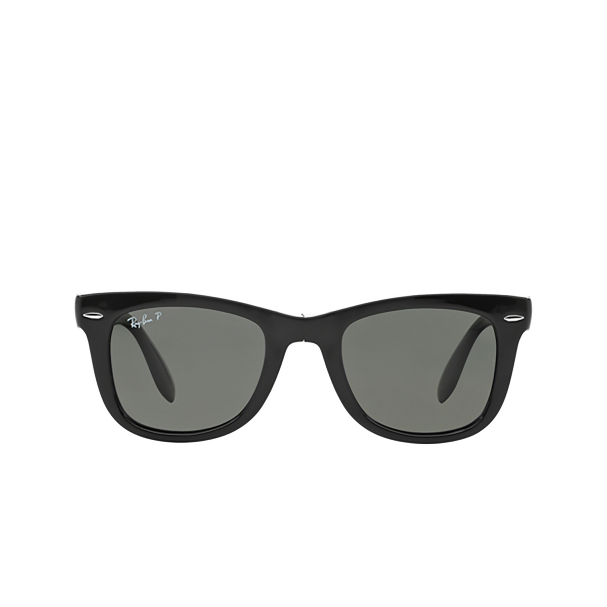 Ray-Ban FOLDING WAYFARER Sunglasses 601/58 BLACK - front view