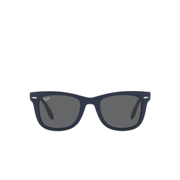 Ray-Ban® Square Sunglasses: RB4105 Folding Wayfarer color 6197B1 Blue 
