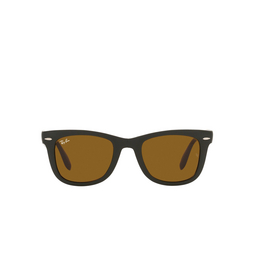 Ray-Ban® Square Sunglasses: RB4105 Folding Wayfarer color 657533 Military Green 