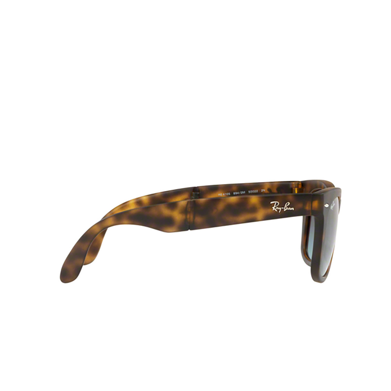 Ray-Ban FOLDING WAYFARER Sunglasses 894/3M matte havana - 3/4