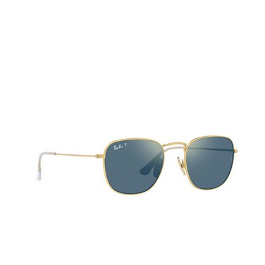 Ray-Ban FRANK Sunglasses 9217t0 demigloss brushed gold - three-quarters view