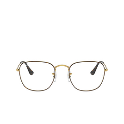 Ray-Ban® Square Eyeglasses: Frank RX3857V color Black / Havana On Legend Gold 3108.