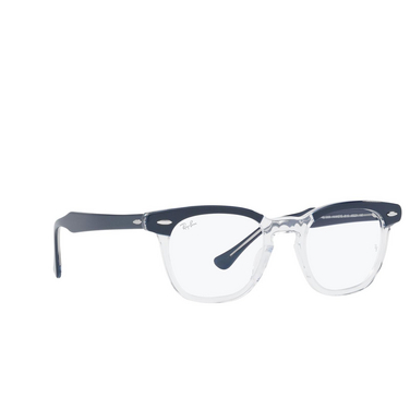 Ray-Ban HAWKEYE Eyeglasses 8110 blue on transparent - three-quarters view