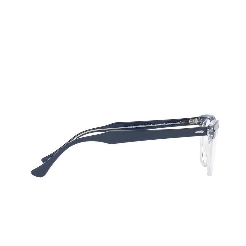 Ray-Ban HAWKEYE Eyeglasses 8110 blue on transparent - 3/4