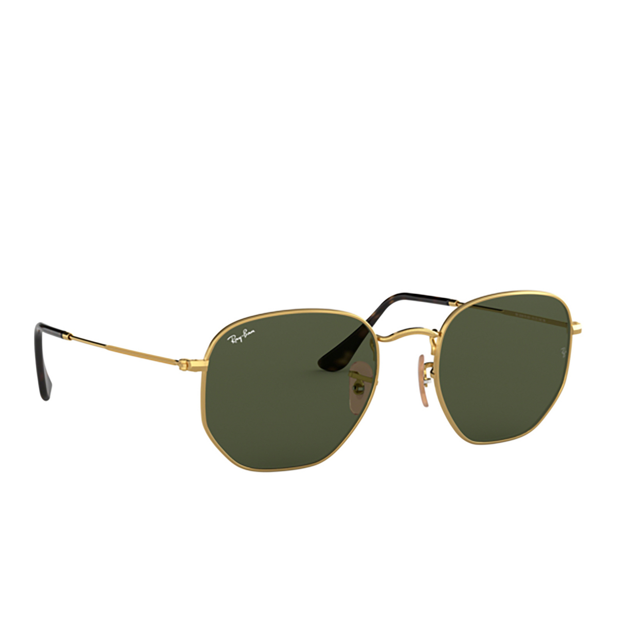 Ray-Ban HEXAGONAL Sunglasses 001 ARISTA - three-quarters view