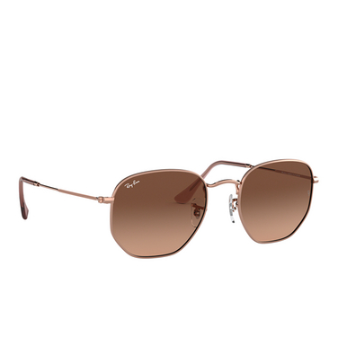 Lunettes de soleil Ray-Ban HEXAGONAL 9069A5 copper - Vue trois quarts