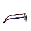 Ray-Ban HEXAGONAL Eyeglasses 5910 top blue on havana red - product thumbnail 3/4