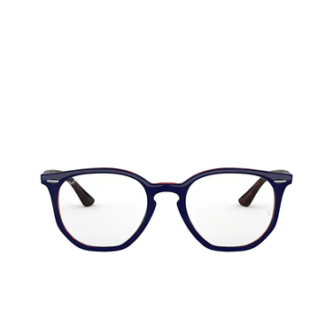 Ray-Ban HEXAGONAL Eyeglasses 5910 top blue on havana red - front view