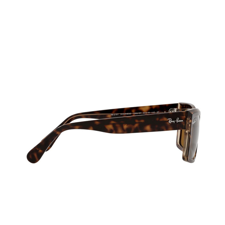 Ray-Ban INVERNESS Sunglasses 129257 havana on transparent brown - 3/4