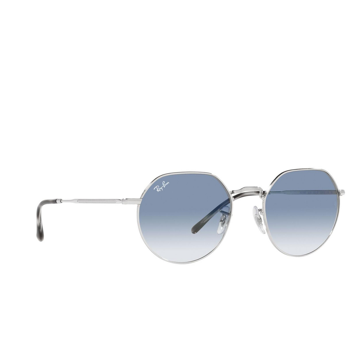 Ray-Ban JACK Sunglasses 003/3F Silver - three-quarters view