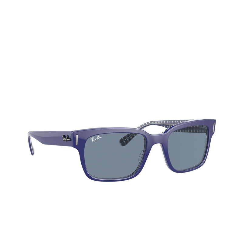 Ray-Ban JEFFREY Sunglasses 131962 blue on vichy blue - 2/4