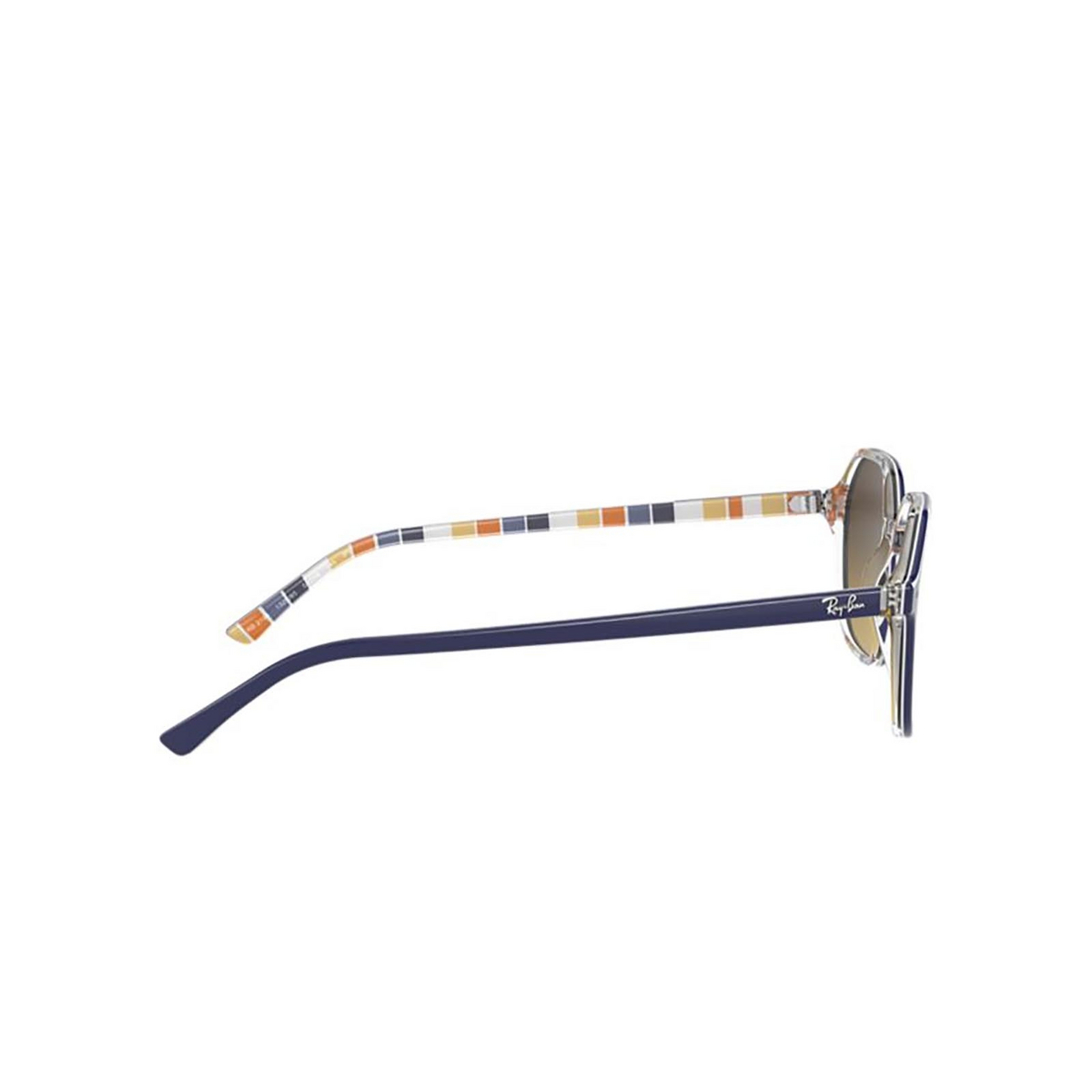 Ray-Ban® Square Sunglasses: John RB2194 color Blue On Stripes Orange / Blue 132085 - product thumbnail 3/3.