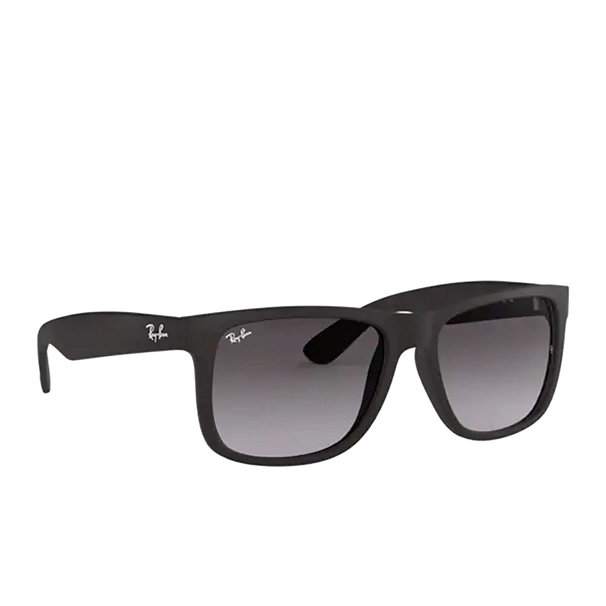 Ray-Ban® Square Sunglasses: RB4165 Justin color 601/8G Rubber Black - 2/3