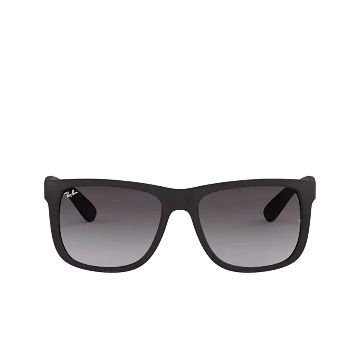 Ray-Ban® Square Sunglasses: RB4165 Justin color 601/8G Rubber Black - product thumbnail 1/3