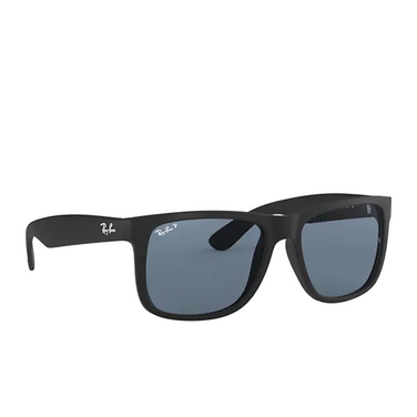 Ray-Ban JUSTIN Sunglasses 622/2V rubber black - three-quarters view