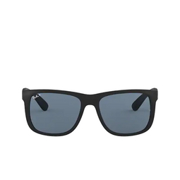 Ray-Ban® Square Sunglasses: RB4165 Justin color 622/2V Rubber Black 