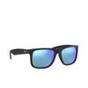 Ray-Ban JUSTIN Sunglasses 622/55 rubber black - product thumbnail 2/4