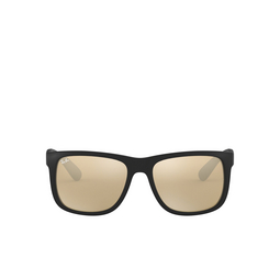 Ray-Ban® Square Sunglasses: RB4165 Justin color 622/5A Rubber Black 