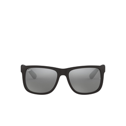 Ray-Ban® Square Sunglasses: RB4165 Justin color 622/6G Rubber Black 