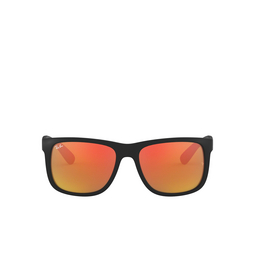 Ray-Ban® Square Sunglasses: RB4165 Justin color 622/6Q Rubber Black 