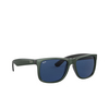 Ray-Ban JUSTIN Sunglasses 646880 green metallic on black - product thumbnail 2/4