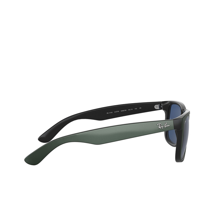 Gafas de sol Ray-Ban JUSTIN 646880 green metallic on black - 3/4