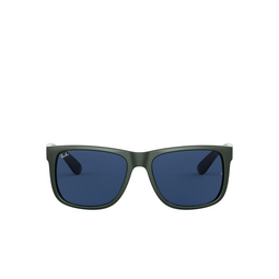 Ray-Ban® Square Sunglasses: RB4165 Justin color 646880 Green Metallic On Black 