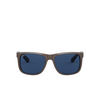 Ray-Ban JUSTIN Sunglasses 647080 brown metallic on black - product thumbnail 1/4