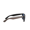 Ray-Ban JUSTIN Sunglasses 647080 brown metallic on black - product thumbnail 3/4