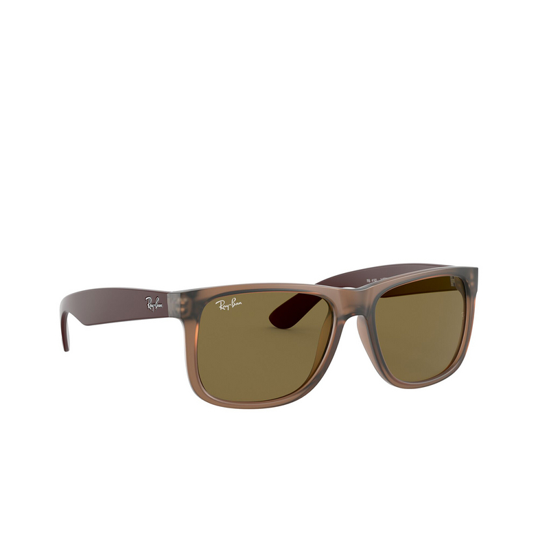Ray-Ban JUSTIN Sunglasses 651073 rubber transparent brown - 2/4
